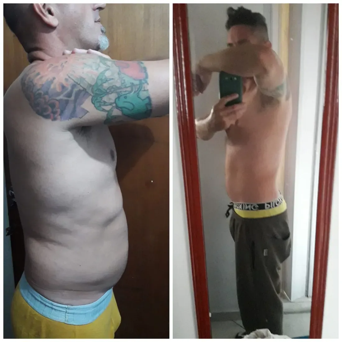 Antes e depois real de aluno 5 do Desafio 2.0